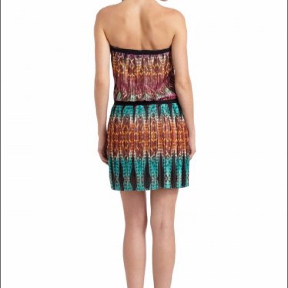 BCBGMaxAzria Taja Strapless Pleated Dress - Picture 2 of 3